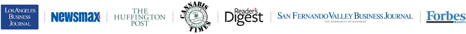 Los Angeles Business Journal, Newsmax, The Huffington Post, Cannabis Times, Reader's Digest, San Fernando Valley Business Journal, Forbes.com